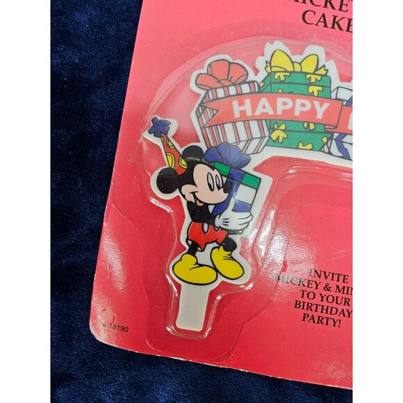 Vintage Mickey`s Stuff For Kids Mickey & Minnie‎ Plastic Birthday Cake Topper - Picture 6 of 8